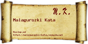 Malagurszki Kata névjegykártya